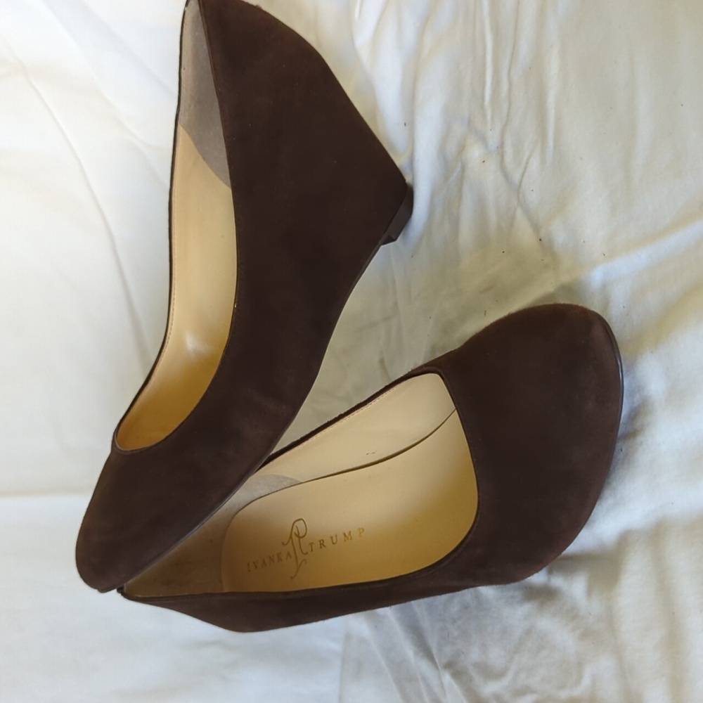 Check Out These Brown Suede Heels